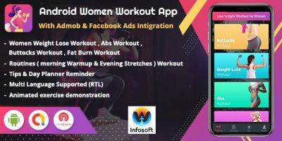 Android Women Workout at Home App Template