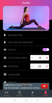 Android Women Workout at Home App Template Screenshot 7