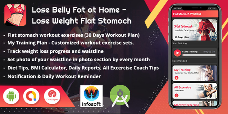 Android Lose Weight Flat Stomach Workout App