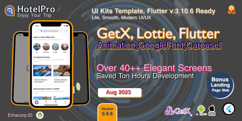 HotelPro - Flutter Template UI Kit