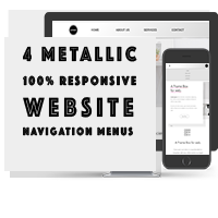 Responsive Metallic Navbar Menus CSS