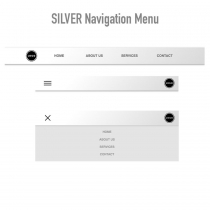 Responsive Metallic Navbar Menus CSS Screenshot 4