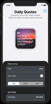 Quotes Widget - iOS 14 App With In-App Purchases Screenshot 4