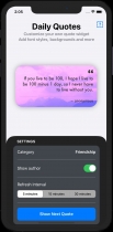 Quotes Widget - iOS 14 App With In-App Purchases Screenshot 11