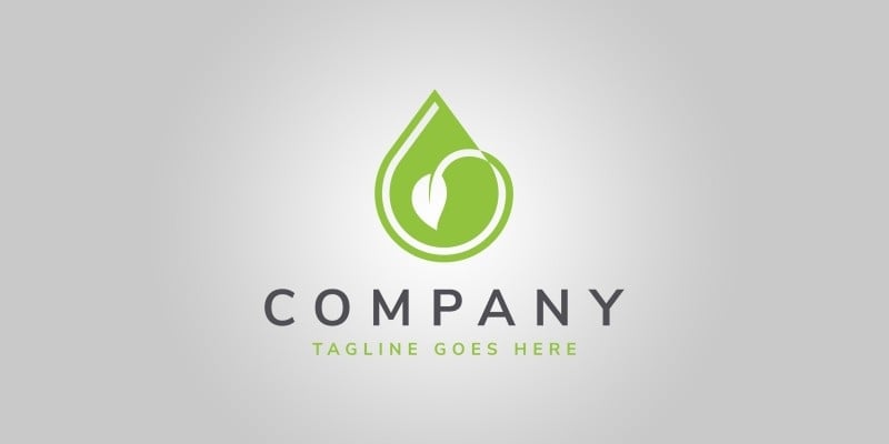 Eco Drop Logo Template