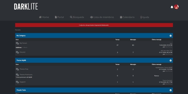 DarkLite MyBB Theme