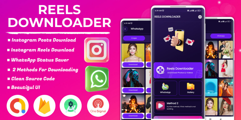 Reels Downloader For Instagram - Android Template