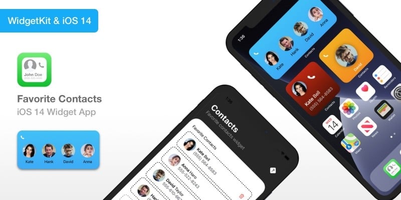Favorite Contacts - iOS 14 Widget App Source Code