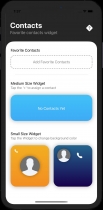 Favorite Contacts - iOS 14 Widget App Source Code Screenshot 3