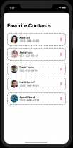 Favorite Contacts - iOS 14 Widget App Source Code Screenshot 4