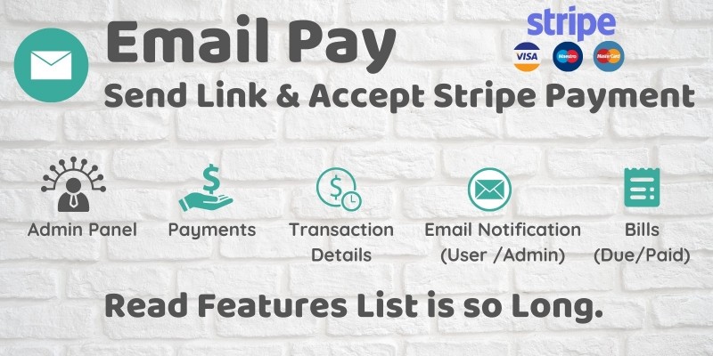 EmailPay - Send Link And Accept Stripe Payment