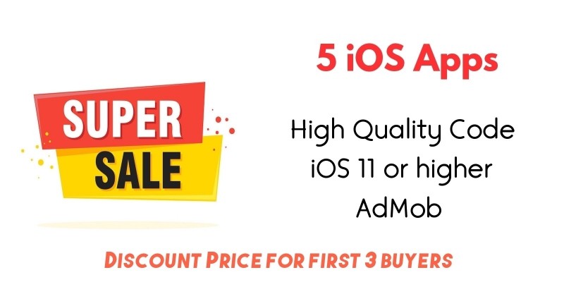 5 iOS Apps Source Code Bundle