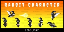 Game Asset Rabbit Shadow Character Sprite Sheet Screenshot 1