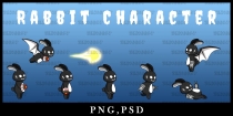 Game Asset Rabbit Shadow Character Sprite Sheet Screenshot 3
