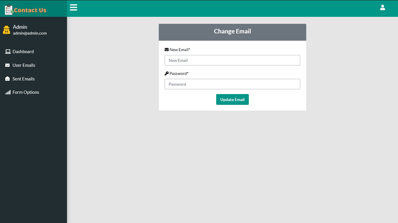 Contact Us Form with Admin Panel by MoneyMaker | Codester