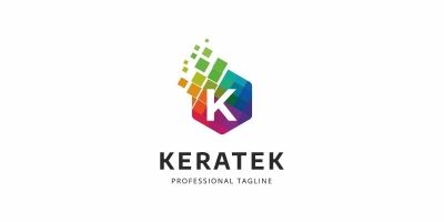K Letter Colorful Logo