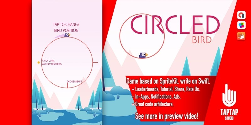 Circled Bird - iOS Source Code