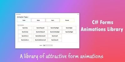C# Forms Animations Library