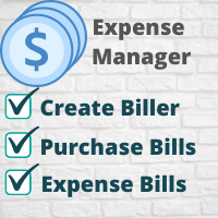 Purchase and Expense Manager via Admin Panel
