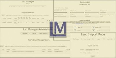 List Manager PHP Script