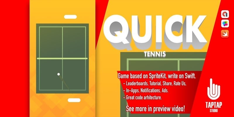 Quick Tennis - iOS Source Code