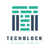 Technology Block Letter T Logo