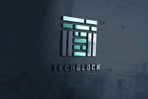 Technology Block Letter T Logo Screenshot 2