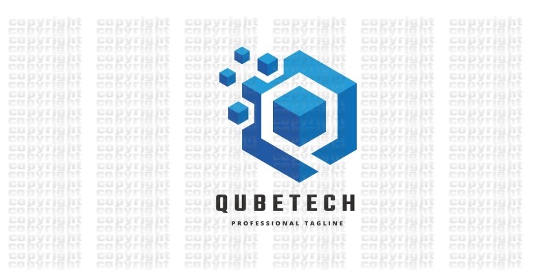 Qube Tech Q Letter Logo