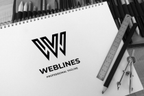 Web Lines Letter W Logo Screenshot 1