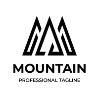 Mountain Letter M Logo