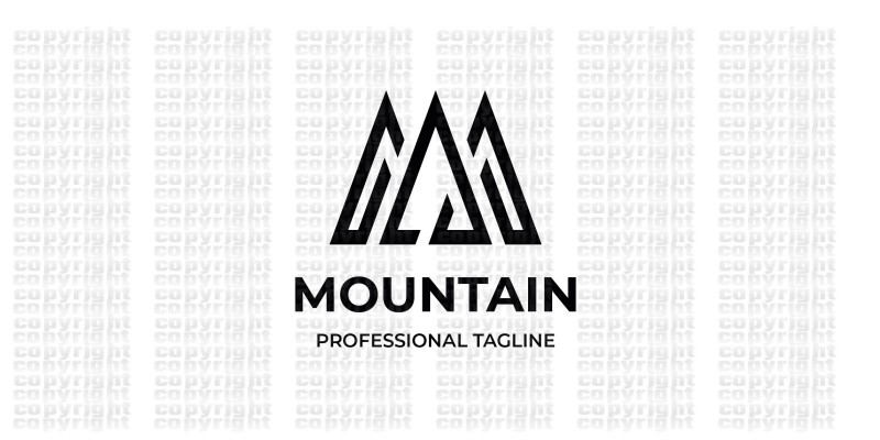 Mountain Letter M Logo