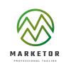 Market Round Letter M Logo