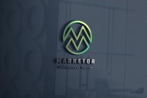 Market Round Letter M Logo Screenshot 1