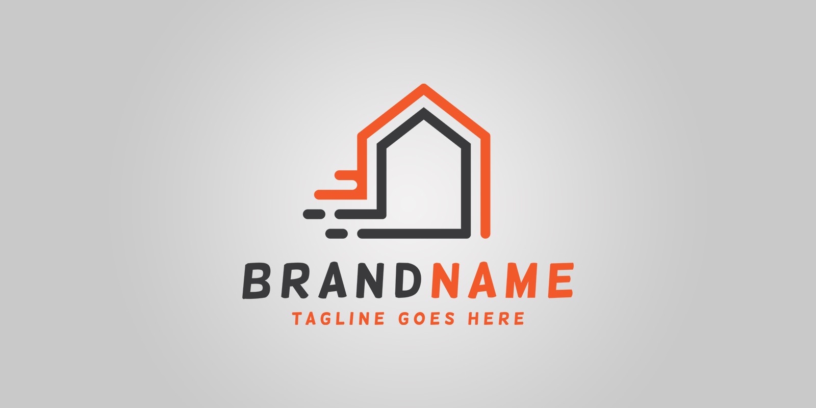 Fast House Logo Template