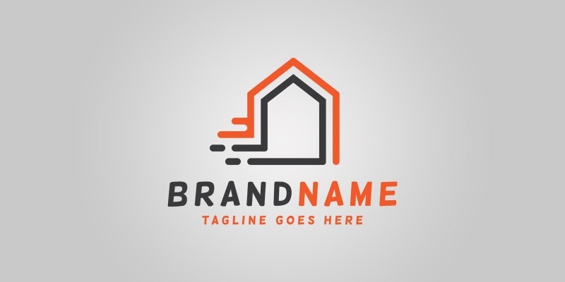 Fast House Logo Template