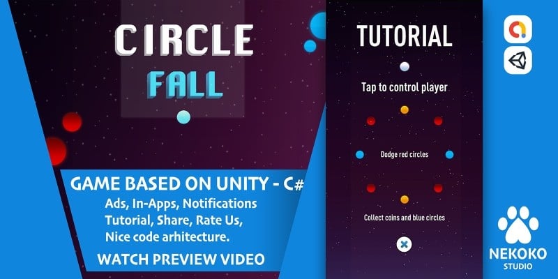 Circle Fall - Unity Source Code