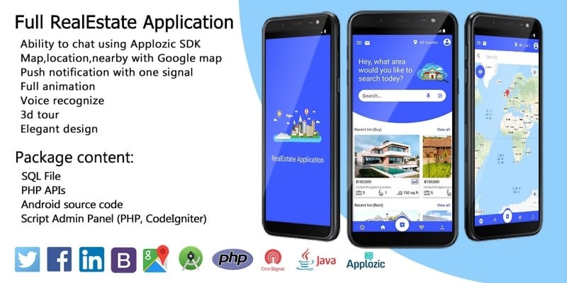 Full Real Estate Application Android Source Code
