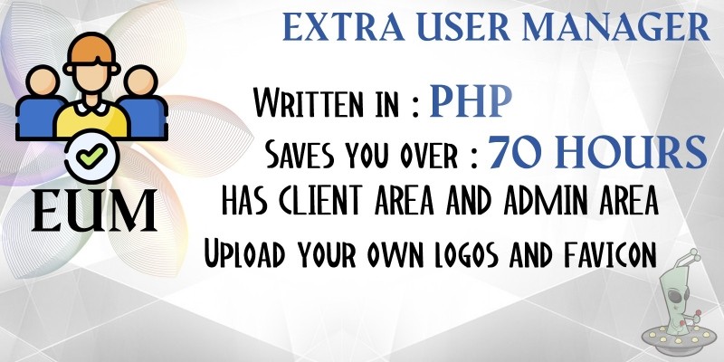 Extra User Manager PHP