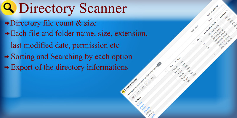 Directory Scanner PHP Script
