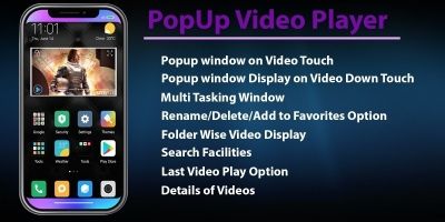 Popup Video Player - Android App Source Code