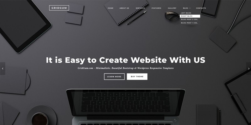 Black And White Labels - HTML Bootstrap Template