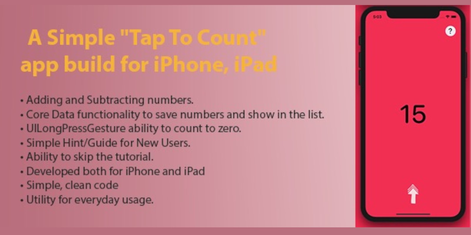 Tap To Count - iOS Source Code