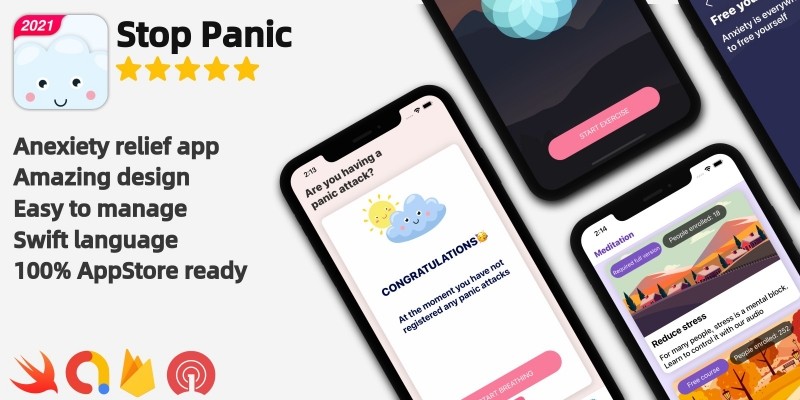 Panic Attack Meditation - iOS Full Project