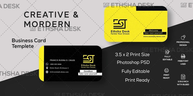 Clean And Simple Business Card Design