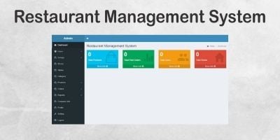 Restaurant Management System PHP