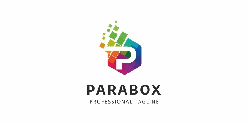 Colorful P Letter Logo