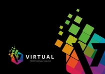 Colorful V Letter Logo Screenshot 4