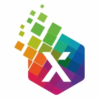 Colorful X Letter Logo