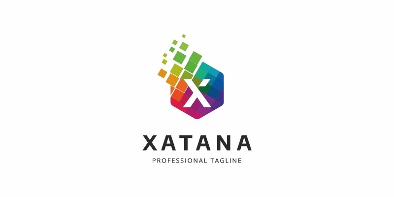 Colorful X Letter Logo