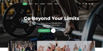 GYM - Fitness Landing Page